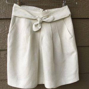 Johnny Arnold The Limit women's fancy skirt Ivory linen blend Size 0